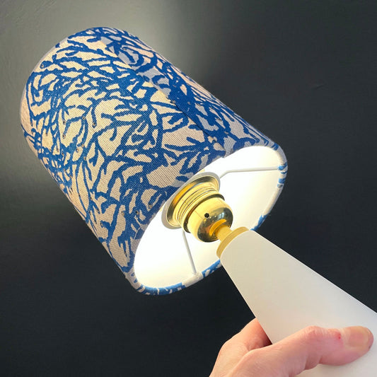Tischlampe Koralle blau