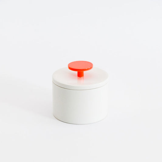 Porzellandose KNOB in neon orange von feinesweißes × kolor