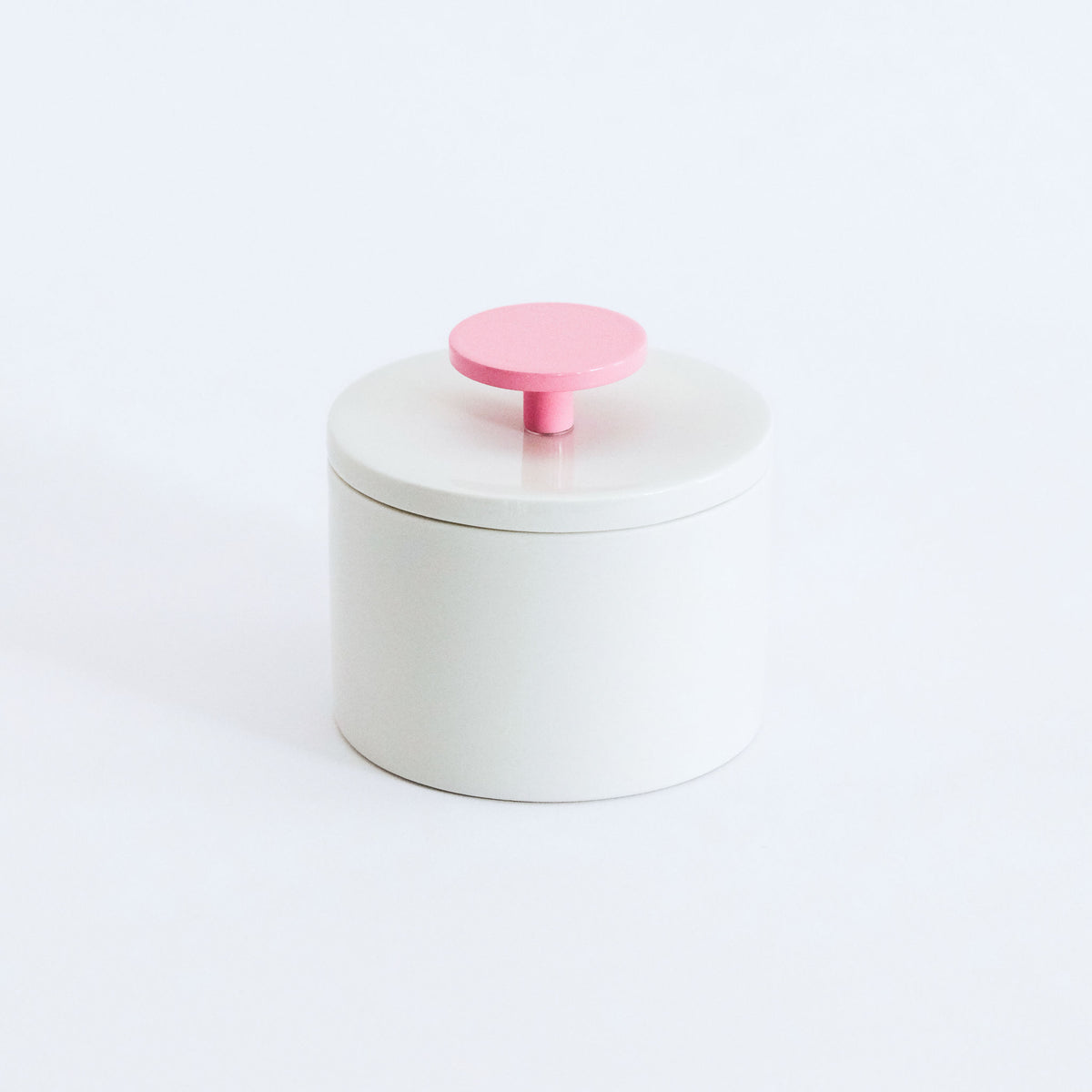 Porzellandose KNOB in rosa von feinesweißes × kolor