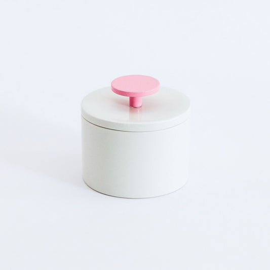 Porzellandose KNOB in rosa von feinesweißes × kolor