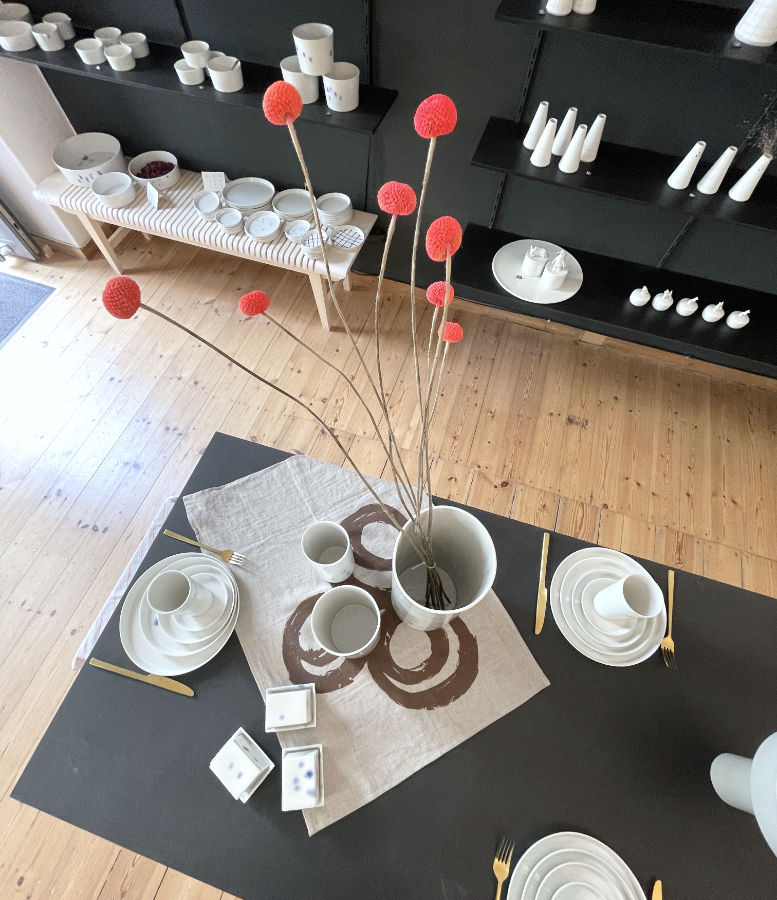 Showroom feinesweißes Berlin Prenzlauer Berg  Porzellan
